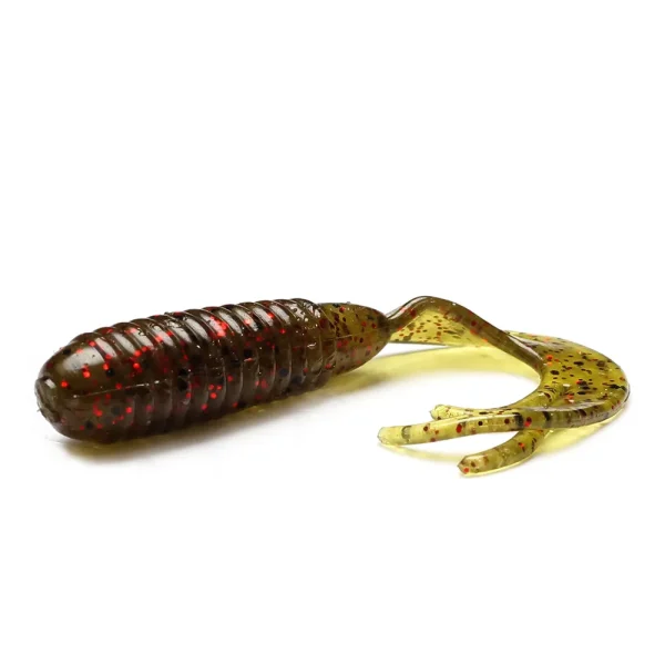 60mm /2.1g Grub Soft Bait Soft Plastic Worm Lures for Bass Fishing Grub Baits for Jig Head 12pcs/lot - Image 3