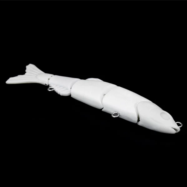 Banshee Lure Unpainted Jointed Swimbaits100m 10g Predator Swimbait Blank Body Blank Lure Swimbait Nude Fishing Lures Parts - Image 6