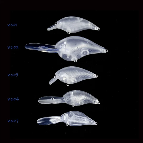 Unpainted Lure Bodies Blank Crankbait Square Bill Crank Bait Crankbait Blanks DIY Fishing Lure Crankbait Blanks Sets - Image 4