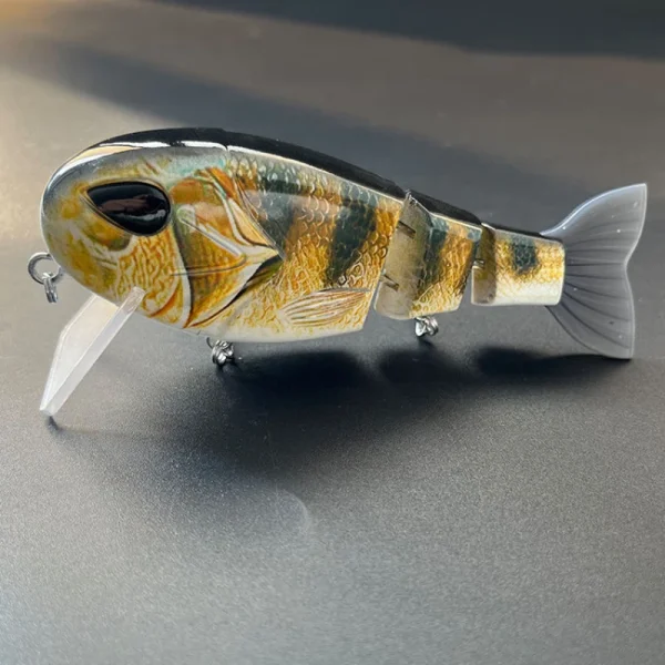 Jointed Wake Bait 12.5cm 50g Floating Swimbait Wobbler Fishing Lure Square Bill Sunfish Bait for Bass Pike Fishing Tackles - Image 3