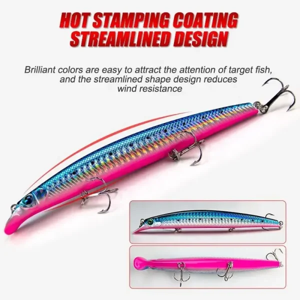 Banshee Jerkbait 140mm 16g Floating Minnow Fishing Lure Pike Wobbler Fishing Wobblers Trout Artificial Bait fishing lure set - Image 5