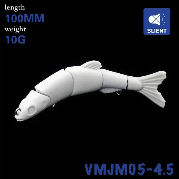 Banshee Lure Unpainted Jointed Swimbaits100m 10g Predator Swimbait Blank Body Blank Lure Swimbait Nude Fishing Lures Parts - Image 2