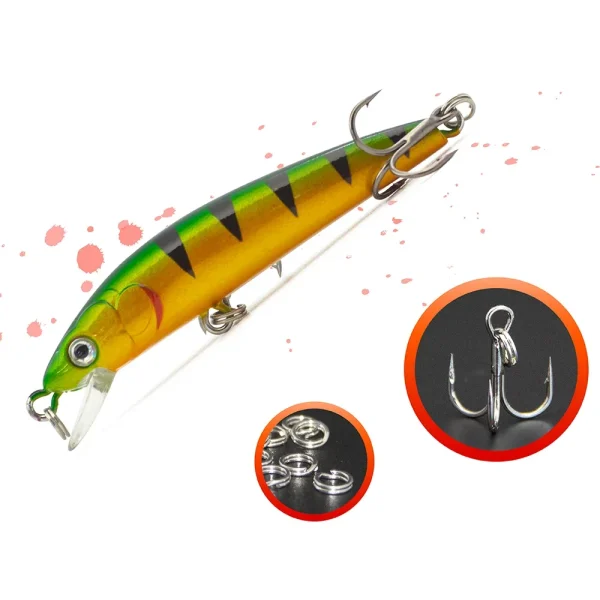 Banshee Jerkbait Fishing Lures 50mm 2.6g Trout Perch Bass Lure Floating Wobbler Artificial Bait Shallow Diving Minnow Crankbaits - Image 4