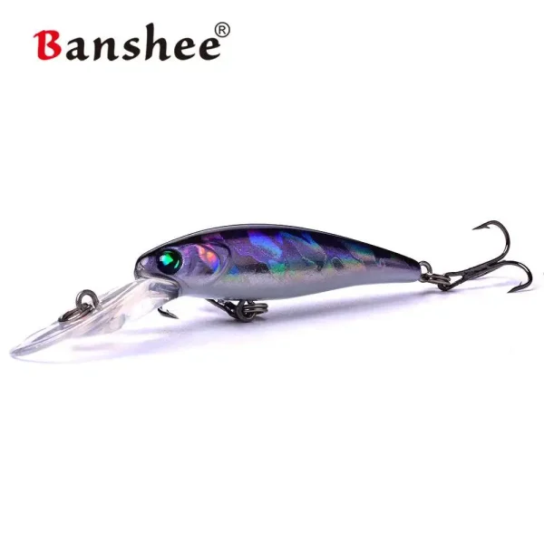 Banshee Floating Minnow Lure 50mm/3.5g Fishing Wobbler Jerkbait Hard Baits Pesca Small Jerkbait for PerchTrout Bass Crankbait - Image 5