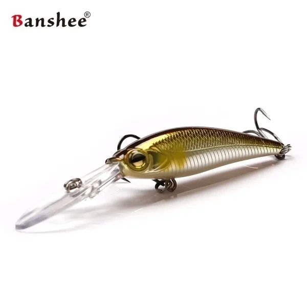 Banshee 60mm/6g Minnow Lure Deep Diving Wobblers Artificial Baits Minnow Lures Pesca Jerk Bait for Bass Fishing Tackle - Image 3