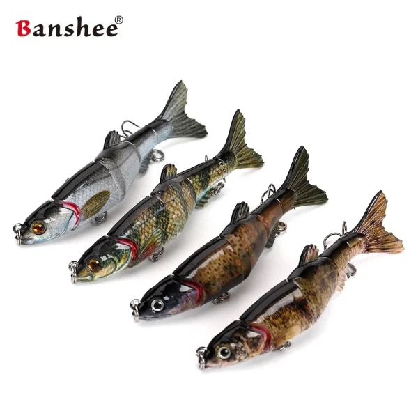 Banshee Lure Swimbait Wobblers Predator Lure 102mm Multi-Jointed Hard Body Glide Bait Bass Pike Salmon Trout Muskie Fishing Lure - Image 2
