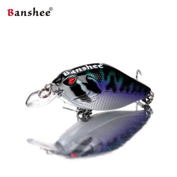 Banshee Round Bill Crankbait 58mm 9g Shallow Diving Crankbaits Fishing Lure Rattle Chartreuse Crankbait Artificial Hard Bait - Image 3