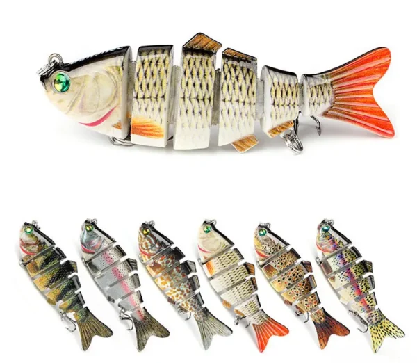 Banshee Pike Swimbait 100mm 21g Artificial Bait Bass Fishing Lures 6 Sections Jointed Swimbait Fishing Tackle Slow Sinking Lures - Image 4