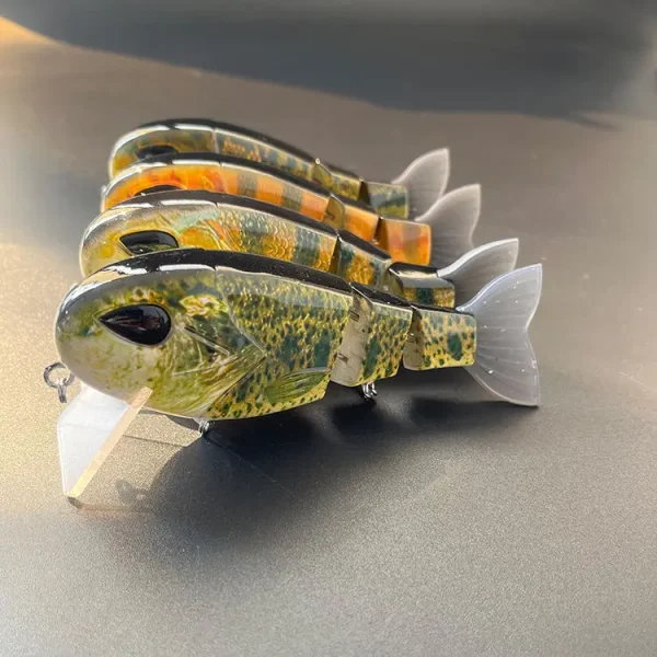 Jointed Wake Bait 12.5cm 50g Floating Swimbait Wobbler Fishing Lure Square Bill Sunfish Bait for Bass Pike Fishing Tackles - Image 2