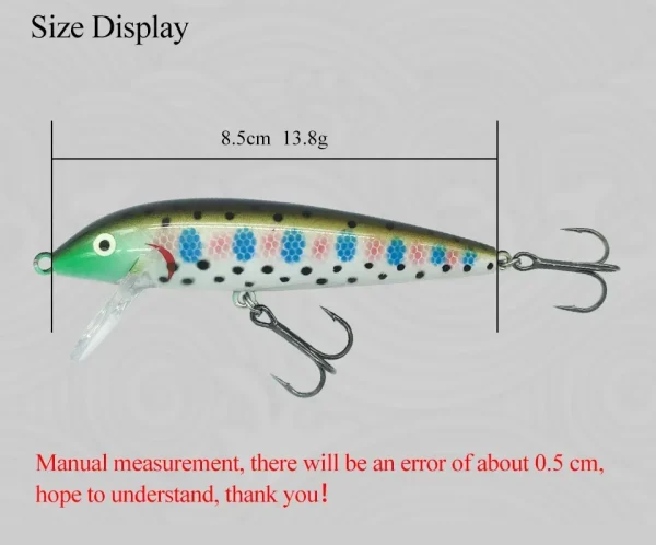 Bass Fishing Minnows 8.5cm/13.8g Sinking Baits Lure Isca Artificial Bait Pesca Swimbait Peche Leurre Fishing Wobbler Bait - Image 6
