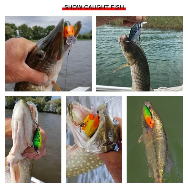 Banshee Lure Crankbait Wobbler Shallow Diving Crank Bait 68mm 15g Rattling Square Bill Hard Bait Fishing Lure for Bass Fishing - Image 5