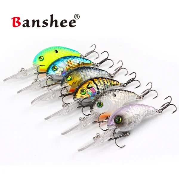 Banshee 50mm 10g Round Bill Crankbaits Bass Fishing Lure Wobbler Fishing Bait Diving Crankbaits Wobbler Lure - Image 4