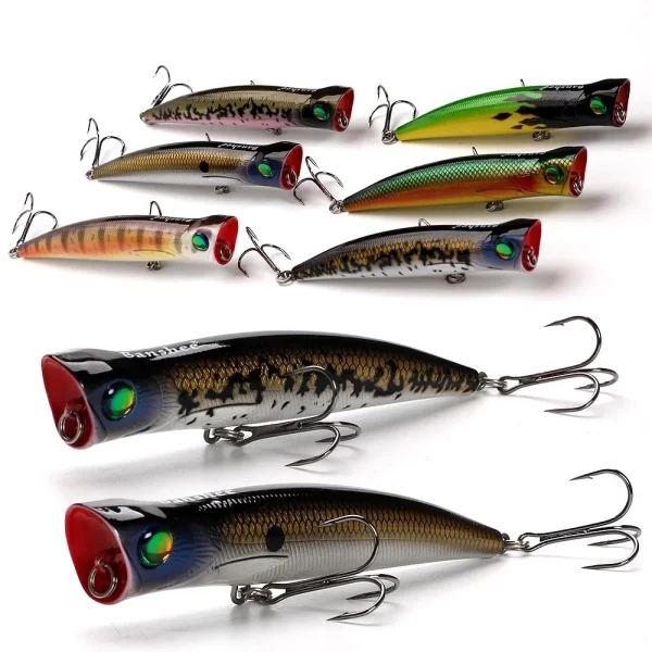 Banshee 115mm 22g Topwater Lures Popper Lures Artificial Bait Bass Fishing Wobbler Crankbait Fishing Gear - Image 3