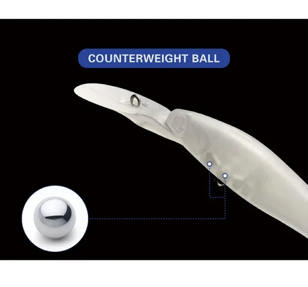 Unpainted Lure Bodies Blank Fishing Lures 3.5g/7g Artificial Hard Bait Jerkbait Blank Lures Unpainted Plastic Fishing Lure Sets - Image 6