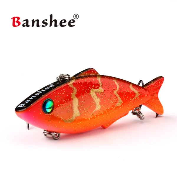 Banshee 80mm 16g Vibe Cranks Fishing Bait Sound Wobbler Rattle Sinking Lipless Crankbait Artificial Bait Bass Lure Carp Fishing - Image 3