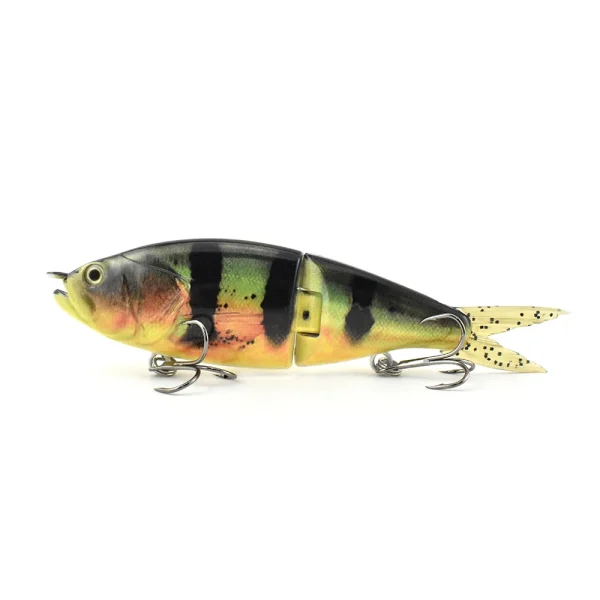 Jointed Swimbait 150mm/43.3g Soft Tail Wobbler 2 Segment Hard Bait for Pike Bass Muskie Freshwater Fishing Glidebait Swimbait - Image 6