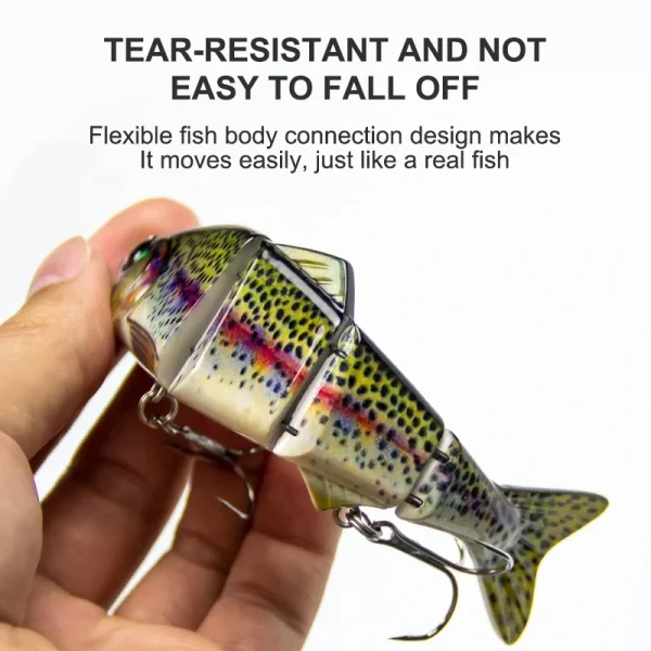 Banshee Lure Swimbait Lure 120mm 18g Multi-jointed Bass Pike Fishing Lure Slow Sinking Glide Swim Artificial Bait Swimbait Tuna - Image 3