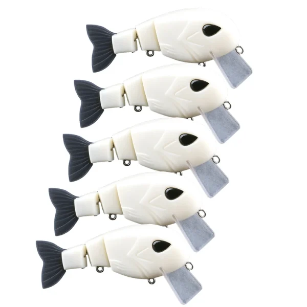 Unpainted Swimbait 12.5 cm 47g Glide Swimbait DIY Lure Blank Wobbler Soft Tail Slide Floasting Unpainted Lure Blanks
