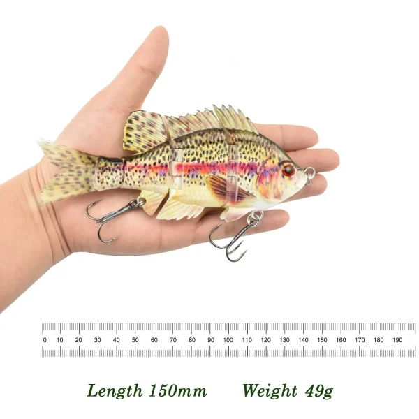 Jointed Swimbaits 150mm/46g Vibration Glide Bait Fast Sinking Fishing wobbler for Bass Pike Muskie Hard Bait Fishing Tackle - Image 2