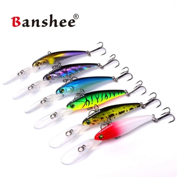 Banshee Jerkbaits 65mm 7g Minnow Jerk Bait Artificial Baits Minnow Lures Pesca Jerkbait for Bass Fishing Baits