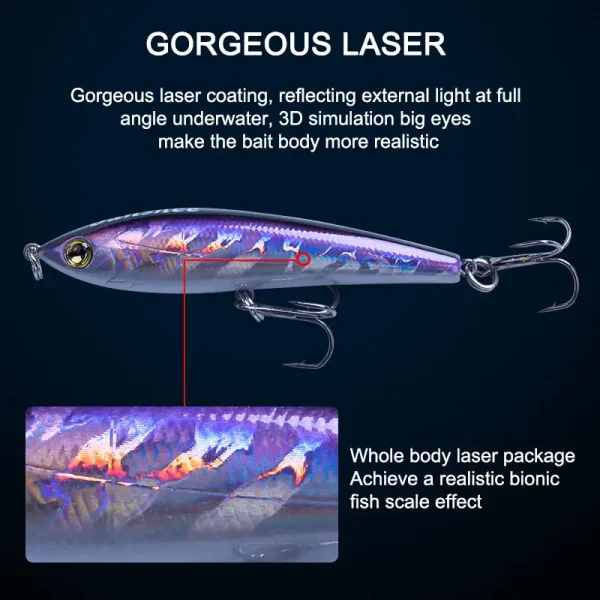 Banshee Lures 75mm 11.5g Sinking Pencil Lures Stick Bait Fishing Lure Long Casting Lures Minnow Fishing Wobbler - Image 4