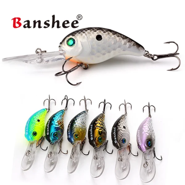 Banshee 50mm 10g Round Bill Crankbaits Bass Fishing Lure Wobbler Fishing Bait Diving Crankbaits Wobbler Lure - Image 2
