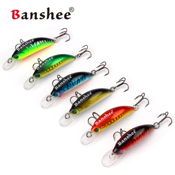 Banshee 45mm 4.7g Floating Jerkbait Fishing Lures for Trout Bass Small Shallow Diving Crankbait Hard Artificial Bait pesca peche - Image 3