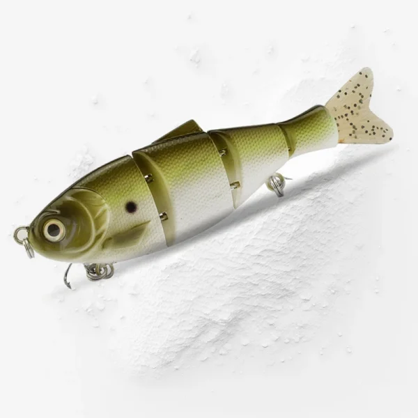 Jointed Swimbait 140mm 38g Hard Bait Bluegill Panfish Swimbait Brush Tail Sinking Fake Fishing Wobbler Bass Pike Fishing Gear - Image 5