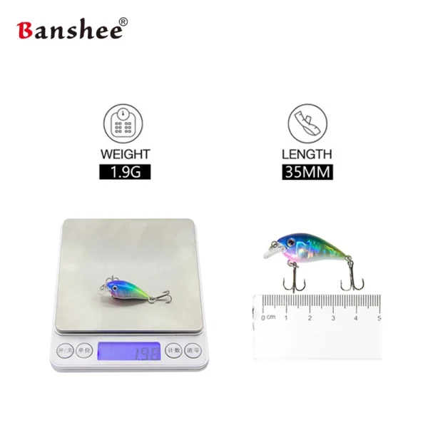 5pcs/lot Mini Crankbait Lure 35mm 1.9g Wobblers Crankbait Minnow Bass Fishing Bait Carp Fishing Fishing Tackle - Image 5
