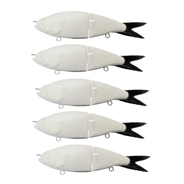 Unpainted Swimbait 150mm 43.3g Blank Glide Lure DIY Lure Blank Wobbler Soft Tail Slide Sinking Swimbait Fishing Tackle