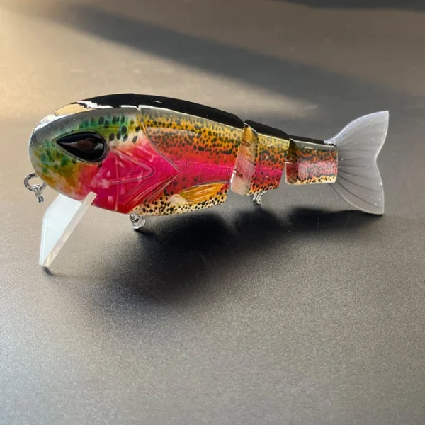 Jointed Wake Bait 12.5cm 50g Floating Swimbait Wobbler Fishing Lure Square Bill Sunfish Bait for Bass Pike Fishing Tackles