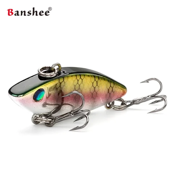 Banshee Lipless Crankbait 40mm 4.5g VIB Blade Fishing Bait Sound Wobbler Rattle Sinking Lipless Crankbait Bass Fishing Baits - Image 6