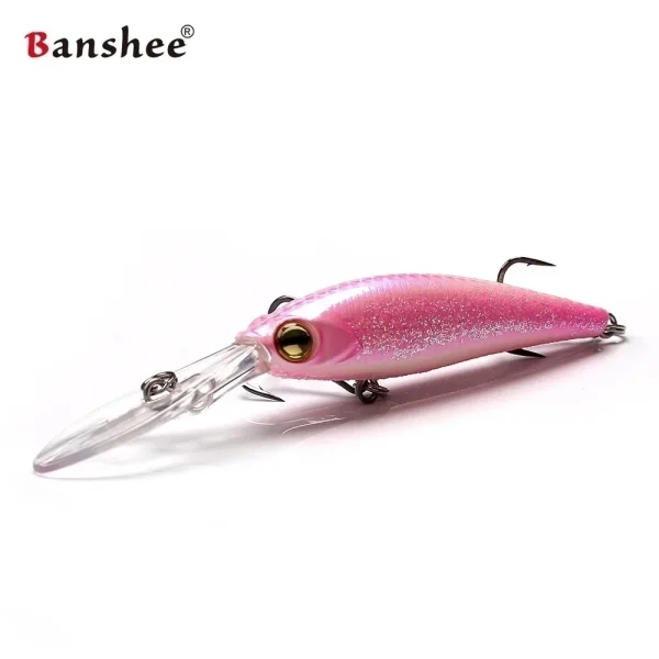 Banshee 60mm/6g Minnow Lure Deep Diving Wobblers Artificial Baits Minnow Lures Pesca Jerk Bait for Bass Fishing Tackle - Image 2