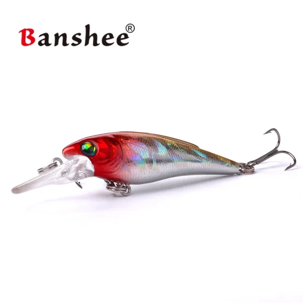 Banshee Minnow Lures 55mm 3.7g Fishing Wobbler Hard Bait Bass Perch Trout Floating Lures Topwater Fishing Tackles - Image 4