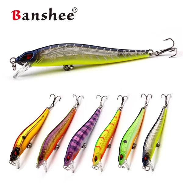 Banshee Shallow Diving Jerkbait 86mm 5g Floating Minnow Shallow Diving Jerkbaits Wobbler Artificail Bait for Bass Fishing - Image 2