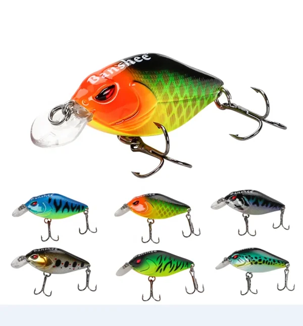 Banshee Lure Crankbait Wobbler Shallow Diving Crank Bait 68mm 15g Rattling Square Bill Hard Bait Fishing Lure for Bass Fishing - Image 2