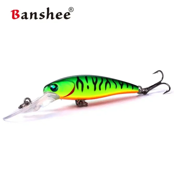 Banshee Floating Minnow Lure 50mm/3.5g Fishing Wobbler Jerkbait Hard Baits Pesca Small Jerkbait for PerchTrout Bass Crankbait - Image 4