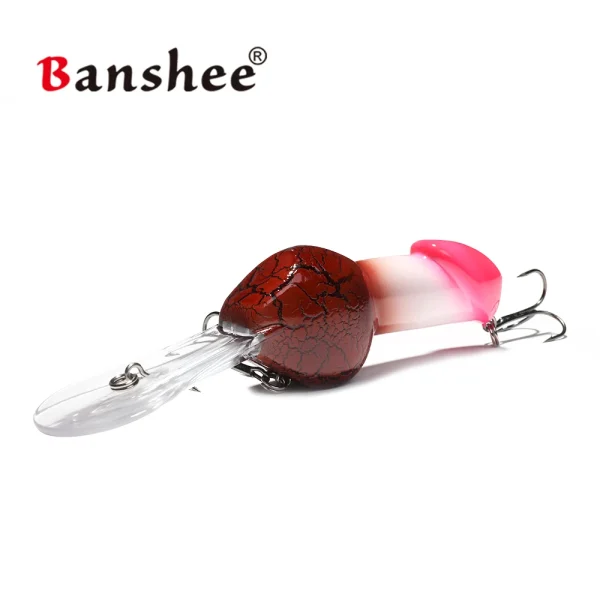 Banshee 75mm 24g Deep Diving Crankbait Fishing Lure Hard Artificial Fishing Bait Round Bill - Image 6