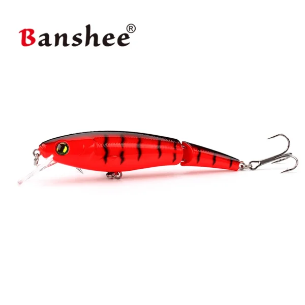 Banshee Lure Jointed Jerkbait 95mm14g Rattle Wobbler Lifelike Joined Swimbait Artificial Lure Minnow for Bass Fishing Equipment - Image 5