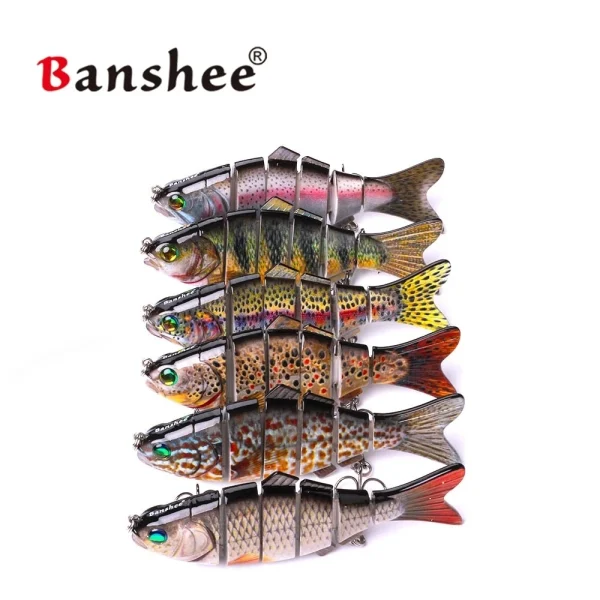 Banshee Lure Swimbait 140mm 53.5g Hard Swimbaits Bait Bass Fishing Lures 6 Sections Wobbler Fishing Tackle Swimbait Pike - Image 2