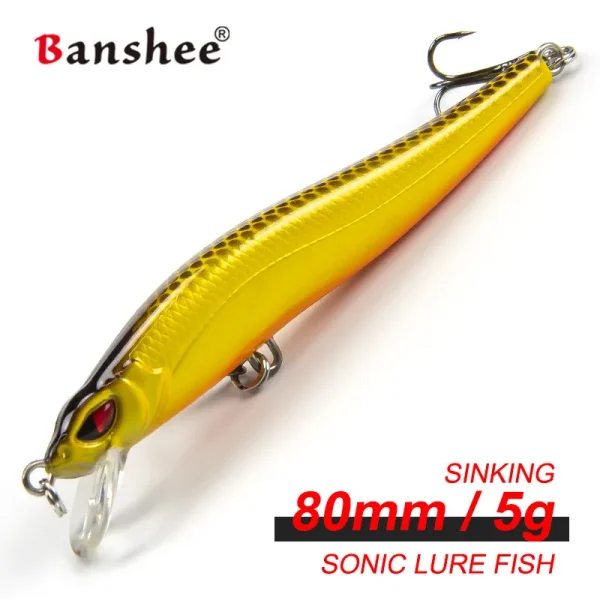 Banshee Lure Suspending Jerkbait Fishing Wobblers 86mm 5g Slow Sinking Minnow Wobbler Aritificial Baits Predator Fishing Lure - Image 2