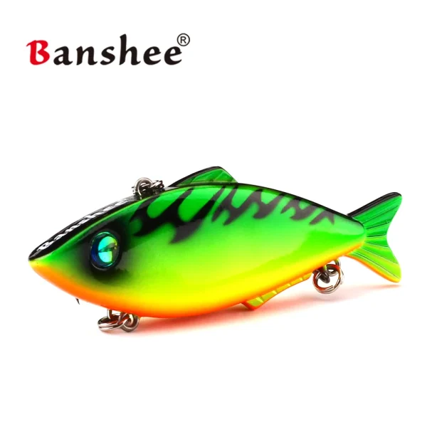 Banshee 80mm 16g Vibe Cranks Fishing Bait Sound Wobbler Rattle Sinking Lipless Crankbait Artificial Bait Bass Lure Carp Fishing - Image 4