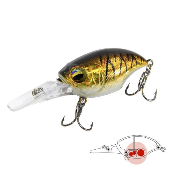 Banshee 11g 47mm Crankbaits Fishing Round Bill Fishing Lure Rattling Wobbler Artificial Lure Hard Bait Trout Pesca equipamentos