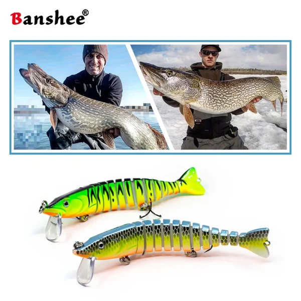 Banshee Swimbait 114mm 14g Hard Artificial Baits Multi Jointed Swimbait for pike bass Fishing Crankbaits Trout Fishing Lures - Image 2