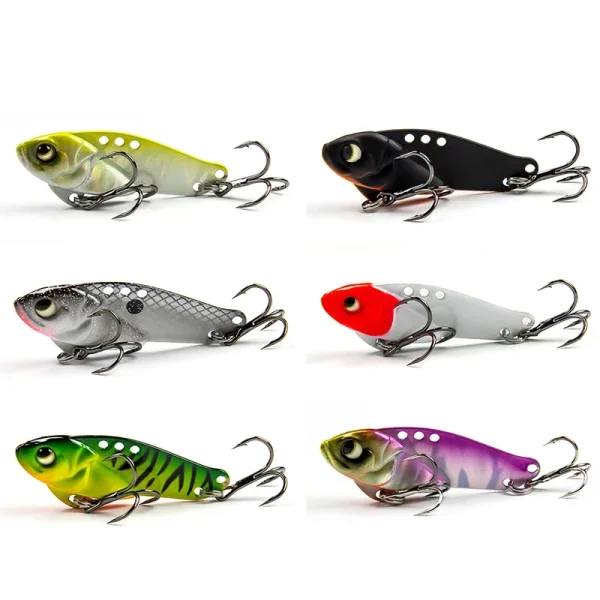 Banshee Lure Metal Vib 5g 8g 12g Vibrating Blade Lure Vibes Metal Blade Sinking Vibration Fishing Lure Metal Vib Bait for Bass