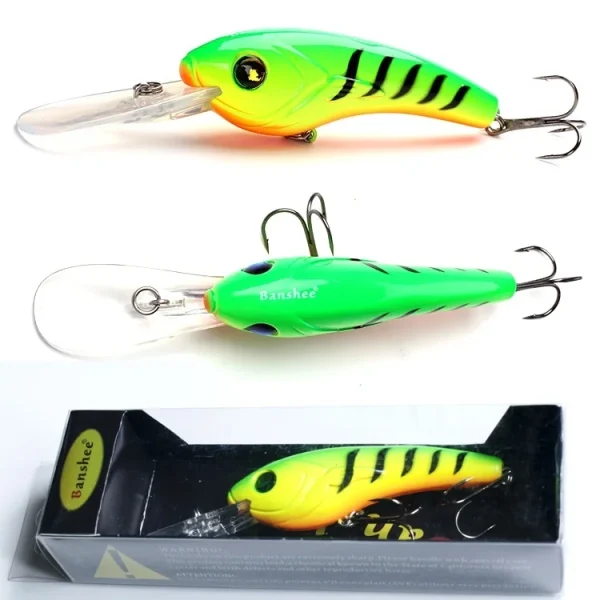 Banshee 95mm 19g Round Bill Crankbait Shallow Diving Crankbait Wobbler Jerkbaits Artificail Bait Bass for Fishing Tackles - Image 6