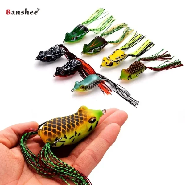 Kit Com 3 Isca Artificial Sapo Frog Pesca Esportiva Traíra Tucunaré Top - Image 3