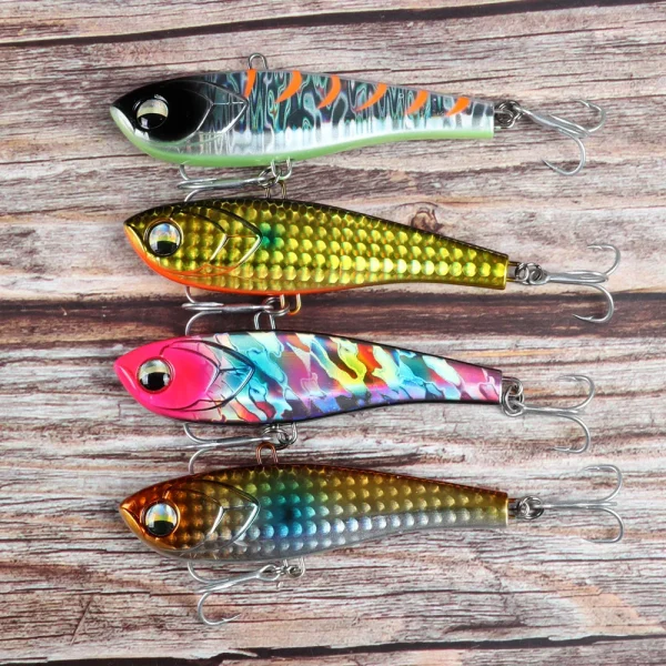 Vibe Wobbler 70mm/16g Vibration Sinking Lures 3D Eyes Lipless Crankbait Rattle Blade Bait Winter Bass Pike Fishing Lures - Image 6