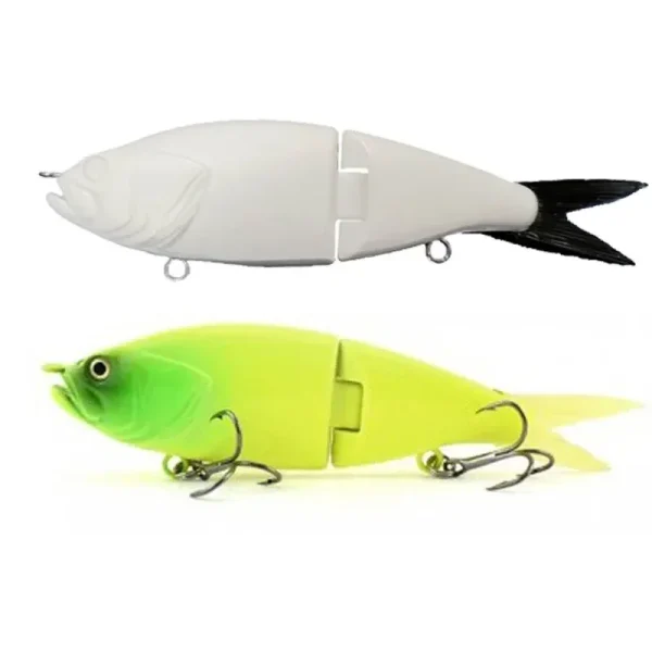 Unpainted Swimbait 150mm 43.3g Blank Glide Lure DIY Lure Blank Wobbler Soft Tail Slide Sinking Swimbait Fishing Tackle - Image 6