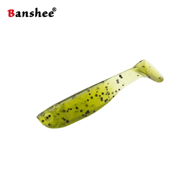 Bashee 55mm 2g Shad Soft Plastic Baits Minnow Lures Jerkbait Ice Fishing for Bass Fishing Soft Swimbaits for Fishing 10pcs/lot